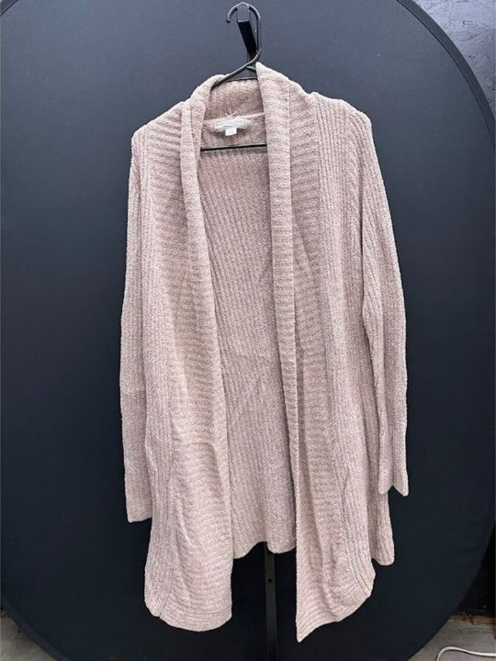 Barefoot Dreams Cozychic Lite Open Cardigan Tan